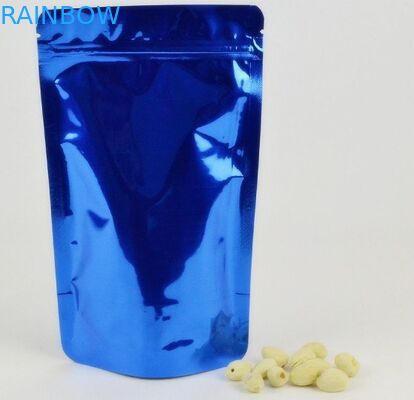 Os sacos Ziplock lisos personalizados da folha de alumínio/levantam-se o empacotamento do malote da folha