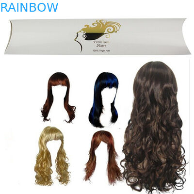 Caixa de papel da extensão superior do cabelo que empacota com forma impressa do logotipo e do descanso