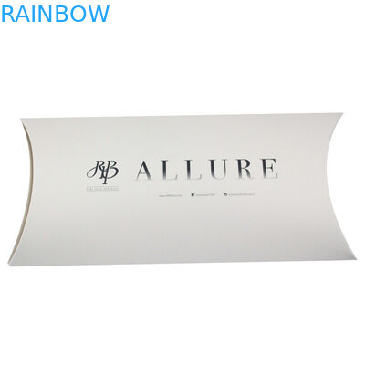 Caixa de papel da extensão preta do cabelo branco com tamanho e logotipo personalizados na forma do descanso