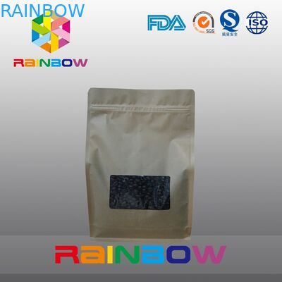 O malote lateral do café do selo do papel de embalagem 8, o reforço inferior ensaca o empacotamento roasted do feijão de café