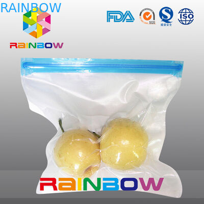 O malote poli do armazenamento do alimento da textura do vácuo/o selo de vácuo do alimento zíper do slider ensaca