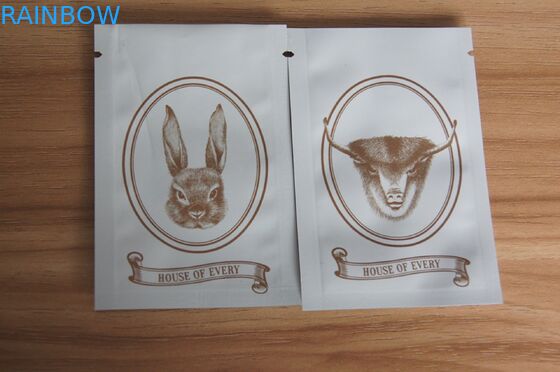 Selo ziplock branco do aperto de Matt o mini ensaca para a especiaria/semente/empacotamento erval do insence