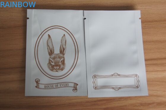 Selo ziplock branco do aperto de Matt o mini ensaca para a especiaria/semente/empacotamento erval do insence