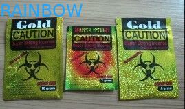 O costume imprimiu sacos do pot-pourri dos sacos de plástico do fecho de correr/especiaria do CATION