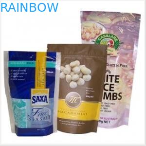 Saco de empacotamento Resealable do malote plástico do zíper para biscoitos/saco de empacotamento do biscoito