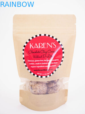 O costume imprimiu folha Resealable malotes que plásticos alinhados dos biscoitos empacotar Ziplock se levanta o malote