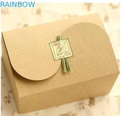 Caixa lisa do papel de embalagem de Brown Para o presente que empacota, impressão personalizada