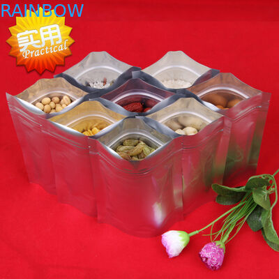 Malotes plásticos laminados da folha que empacotam o saco vermelho do zíper de Mylar do saco Ziplock Reclosable de Mylar