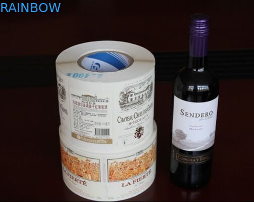 A luva impermeável personalizada do psiquiatra do vinho tinto do projeto etiqueta a etiqueta autoadesiva da garrafa