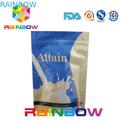 Malote reciclável da embalagem do chá preto, sacos de empacotamento do chá Ziplock ereto do auto do zíper