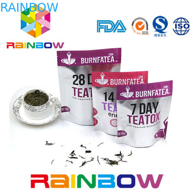 Biodegradável levante-se o saco laminado Ziplock da embalagem do chá de Mylar do malote do chá