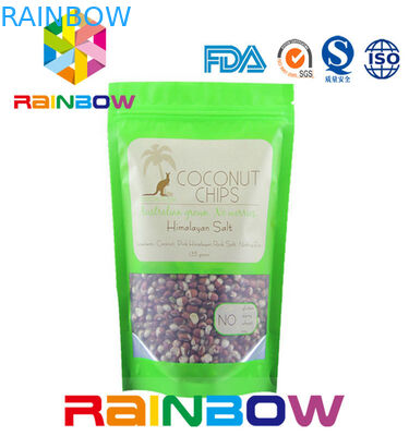 O Ziplock de empacotamento personalizado do saco do petisco para o empacotamento das sementes levanta-se o reforço inferior
