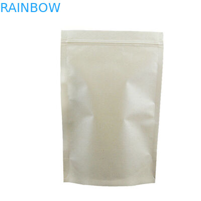 Janela impressa Resealable impressa costume dos sacos de papel de Kraft para sementes da planta