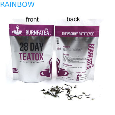 Saquinho de chá impresso de Mylat que empacota com Ziplock, chá Reclosable feito sob encomenda que empacota o bloco de Doy