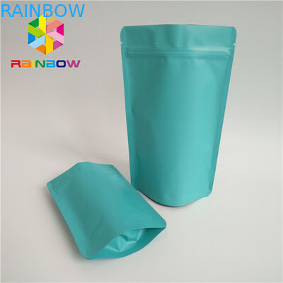 Saquinhos de chá verdes naturais que empacotam o Ziplock ereto do auto de superfície do resíduo metálico