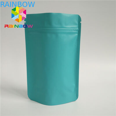 Saquinhos de chá verdes naturais que empacotam o Ziplock ereto do auto de superfície do resíduo metálico