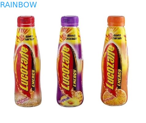 Etiqueta colorida do calor da luva do psiquiatra do PVC para a garrafa da bebida do urso da água