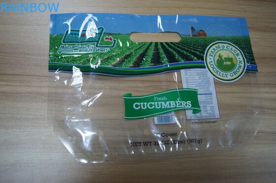 Do zíper plástico transparente do armazenamento do vegetal de fruto fresco do produto comestível saco de empacotamento