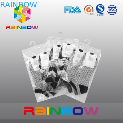 Personalize o saco Ziplock plástico do espaço livre da cópia do logotipo/saco de suspensão do gancho com zíper