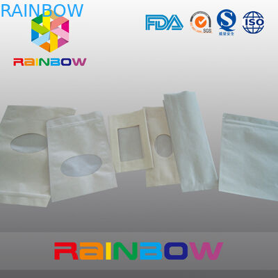 O saco de papel de Brown Kraft está o saco acima de empacotamento com zíper, saco Ziplock para doces/alimentos
