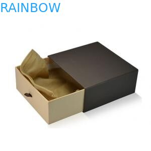 A forma do coração recicl a caixa de papel que empacota, tamanho personalizado de creme do presente da caixa de papel de Brown