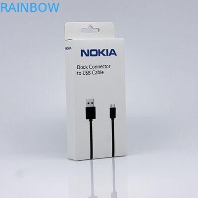 Caixa de papel de suspensão que empacota para o cabo de USB que empacota com logotipo impresso costume