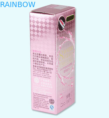 Caixas de papel revestidas do tubo colorido do batom do bálsamo de bordo que empacotam o projeto personalizado