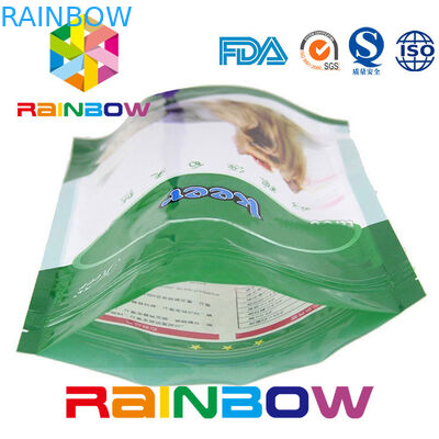 Foil levantam-se o malote dos alimentos para animais de estimação com zíper, deleites plásticos do cão 500g que empacotam o saco