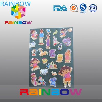 O papel feito sob encomenda reciclável econômico irregular vívido colorido etiqueta a garrafa/saco de plástico