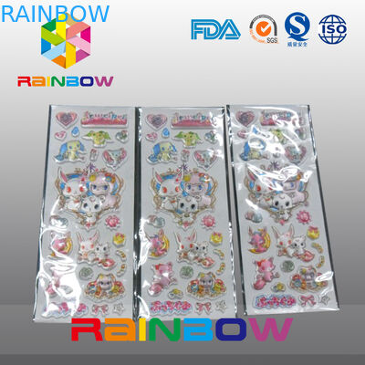 O papel feito sob encomenda reciclável econômico irregular vívido colorido etiqueta a garrafa/saco de plástico