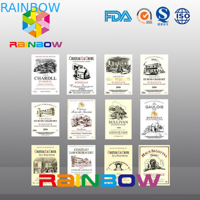 O papel feito sob encomenda reciclável econômico irregular vívido colorido etiqueta a garrafa/saco de plástico