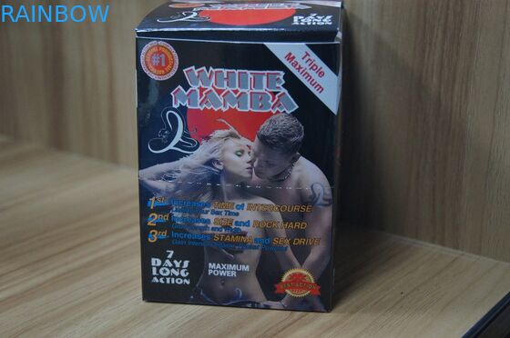 Caixas da caixa de papel da exposição dos comprimidos do realce do sexo e da pantera preta dos cartões