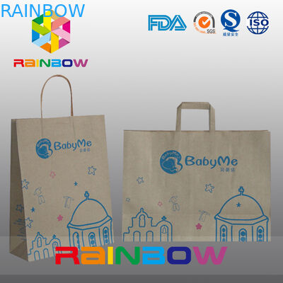 Saco de papel personalizado colorido impresso do presente dos sacos de papel para panos/sapatas