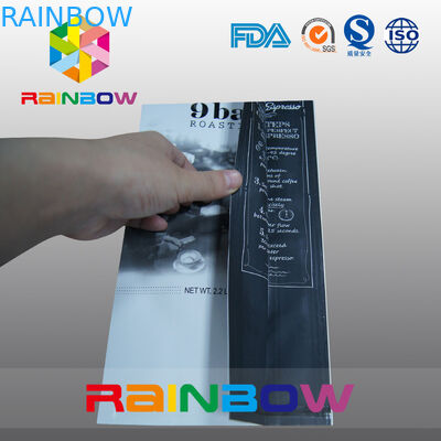 Malote do café da folha de alumínio do projeto/saco de café personalizados reforço 5lb do lado com válvula