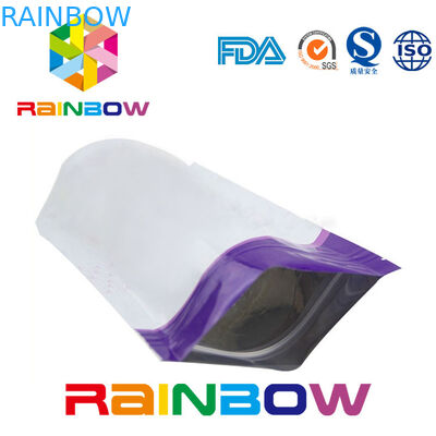 Lustroso levante-se os suplementos que empacotam o saco de pó do fechamento do fecho de correr do malote da folha de alumínio