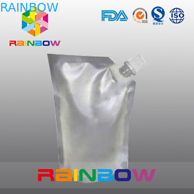 O costume imprimiu o produto comestível levanta-se o malote do bico que empacota para o comida para bebé/leite