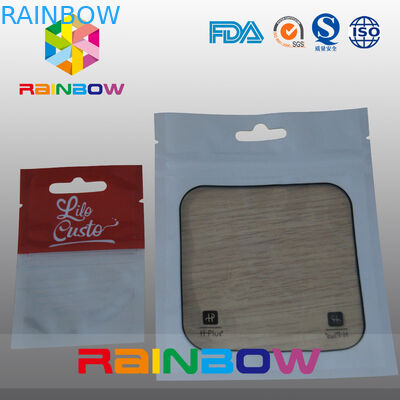 Malotes plásticos do saco Ziplock de Mylar que empacotam com a janela transparente para bens