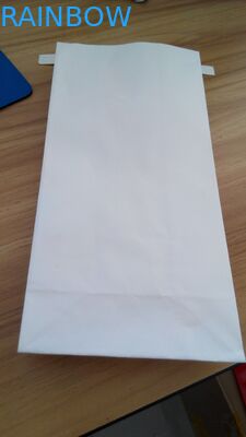 Saco de empacotamento branco Ziplock do papel de embalagem do laço inferior quadrado da lata para o alimento do café/petisco