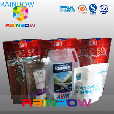 Levante-se o malote dos alimentos para animais de estimação com zíper/saco animal plástico do alimento de Tukey do produto comestível