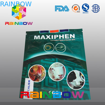A vaca de leiteria do malote dos alimentos para animais de estimação da folha de alumínio levanta-se o empacotamento de alimento