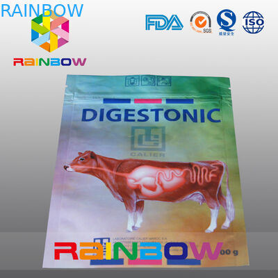 malote dos alimentos para animais de estimação do saco do empacotamento de alimento do animal de estimação 100g/vaca com logotipo feito sob encomenda impresso