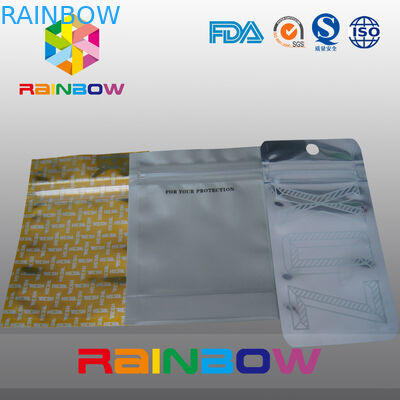 Levante-se o saco do zíper para o chá, malotes plásticos que empacotam os sacos e o punho inferiores do reforço