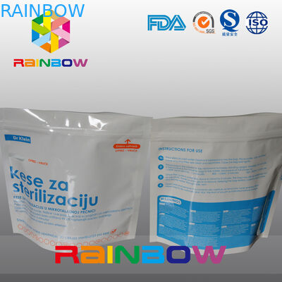 Malotes plásticos do malote da retorta do produto comestível que empacotam o saco do cozimento de microonda com furo da válvula