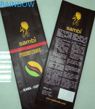 Malote lateral da folha do malote do armazenamento do café da folha de alumínio do reforço que empacota com válvula