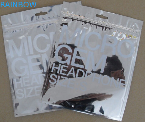 Saco de empacotamento cosmético plástico da exposição dianteira transparente com zíper