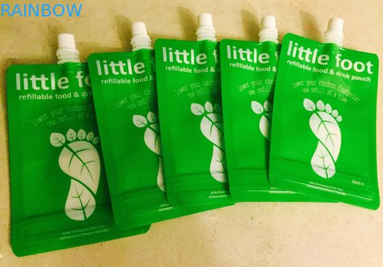 Os tamanhos diferentes levantam-se o malote reusável do bico para suplementos