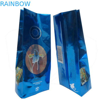 Projete o saco de café da folha com a uma válvula de desgaseificação da maneira, verde/preto