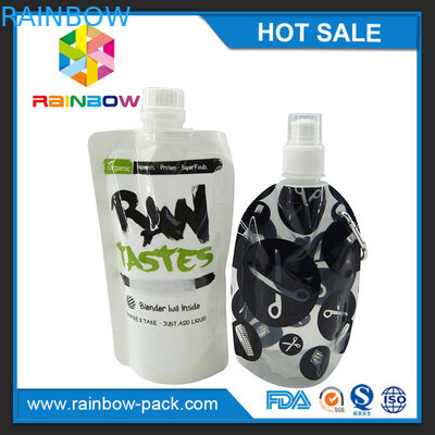 Levante-se o malote reusável do bico do comida para bebé que empacota com o zíper na parte superior