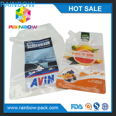 Plásticos reusáveis personalizados levantam-se o malote do aperto para o comida para bebé/suco/sopa