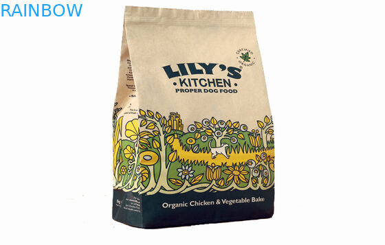 Malote de prata da folha de ouro que empacota para frutos secos, petisco, chá, café